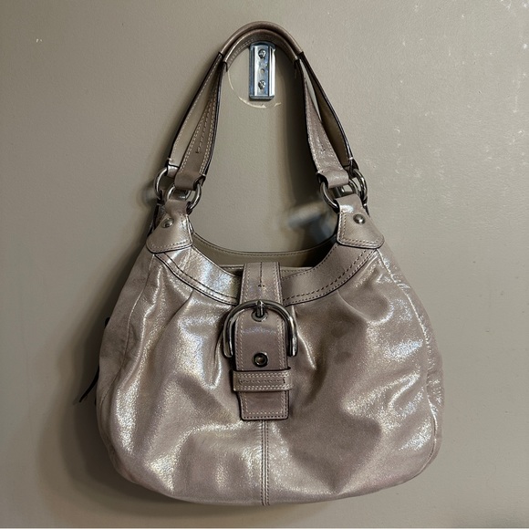 Authentic Coach Bag in Metallic Gold - Picture 1 of 15
